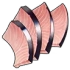 Trozos de sashimi de salmón Icon