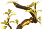 Zweig mit Ahornblatt